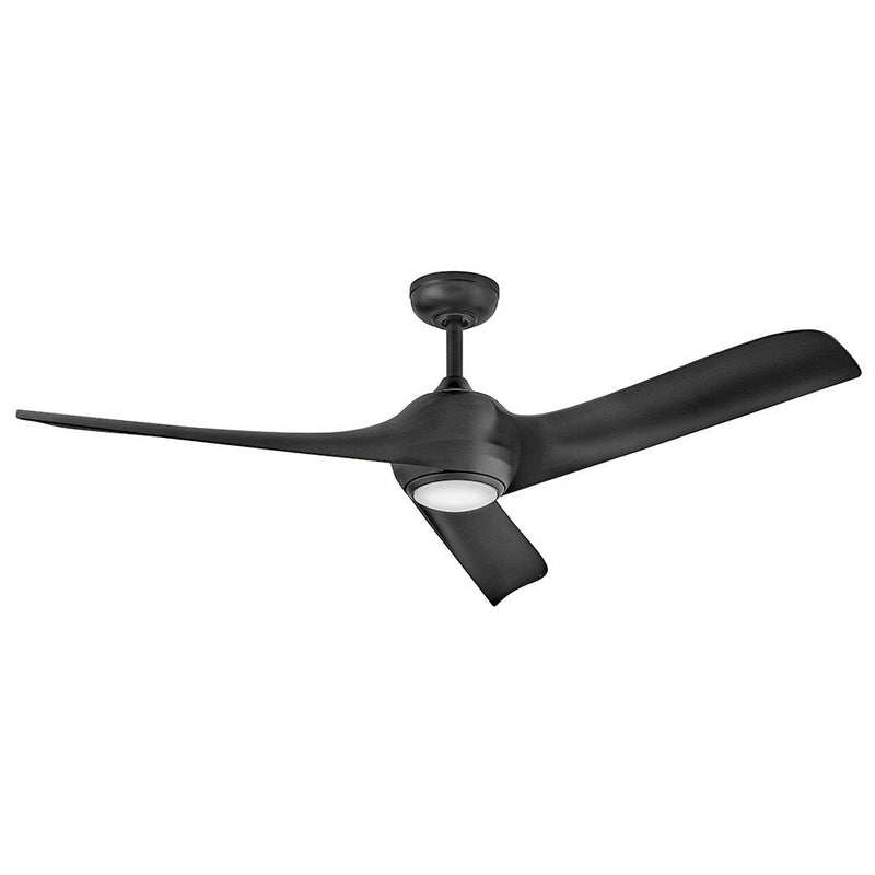 Tiburon 56" Outdoor Smart Ceiling Fan with Light in Matte Black