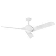 Tiburon 56" Outdoor Smart Ceiling Fan with Light in Matte White