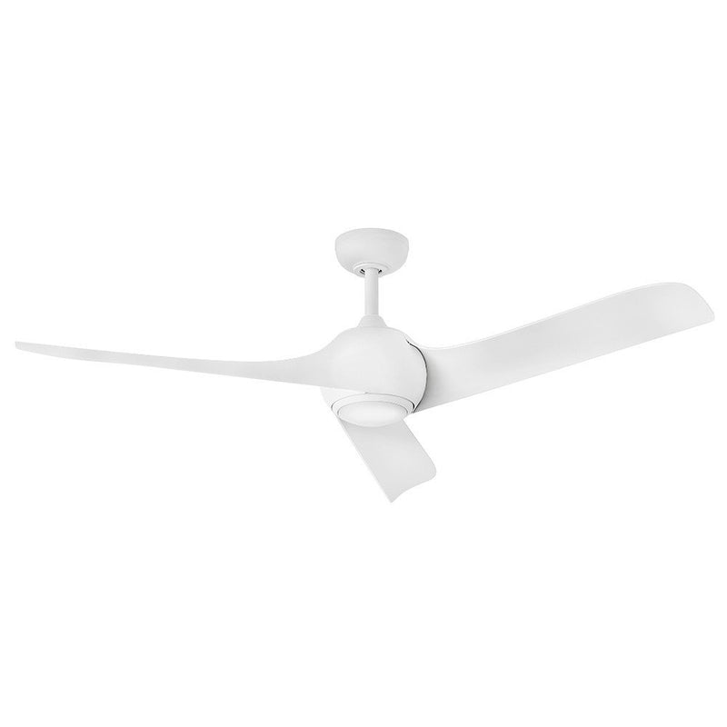 Tiburon 56" Outdoor Smart Ceiling Fan with Light in Matte White
