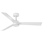 Speck 52" Outdoor Smart Ceiling Fan with Light in Matte White