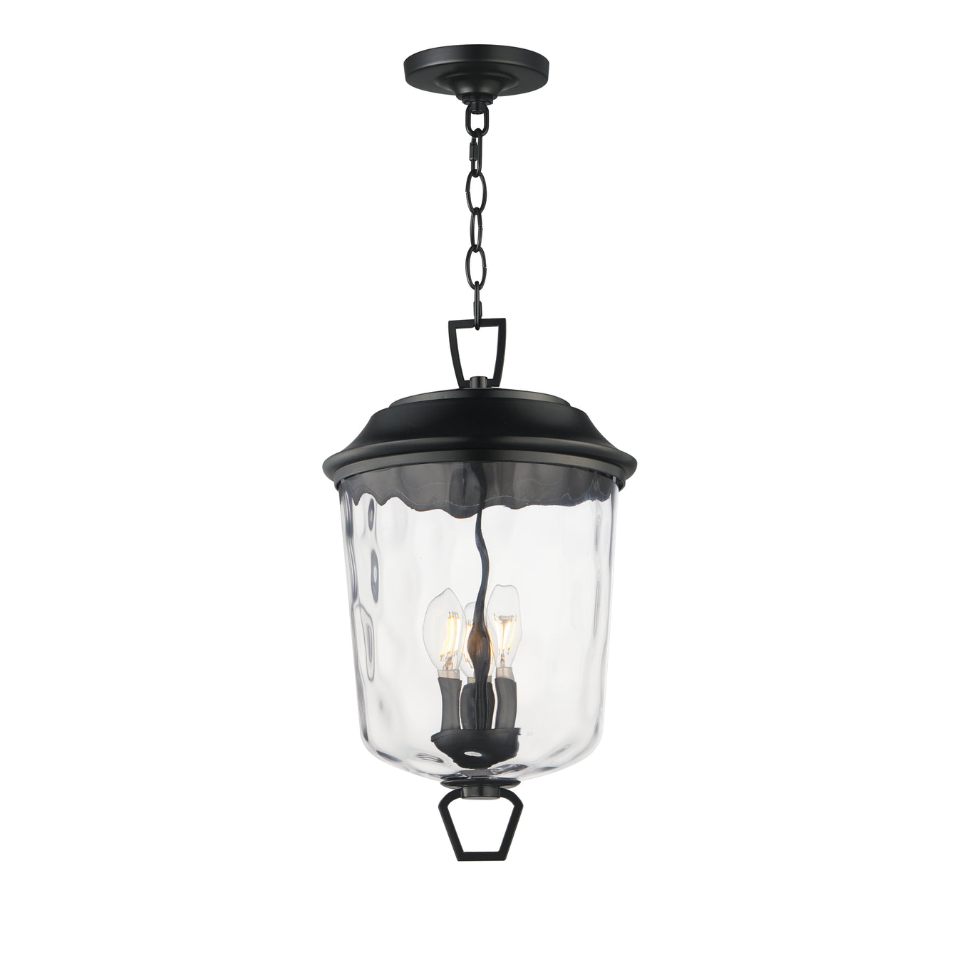 Prescott Three Light Outdoor Pendant in Dark Bronze