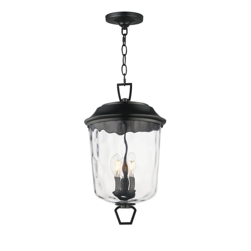 Prescott Three Light Outdoor Pendant in Dark Bronze