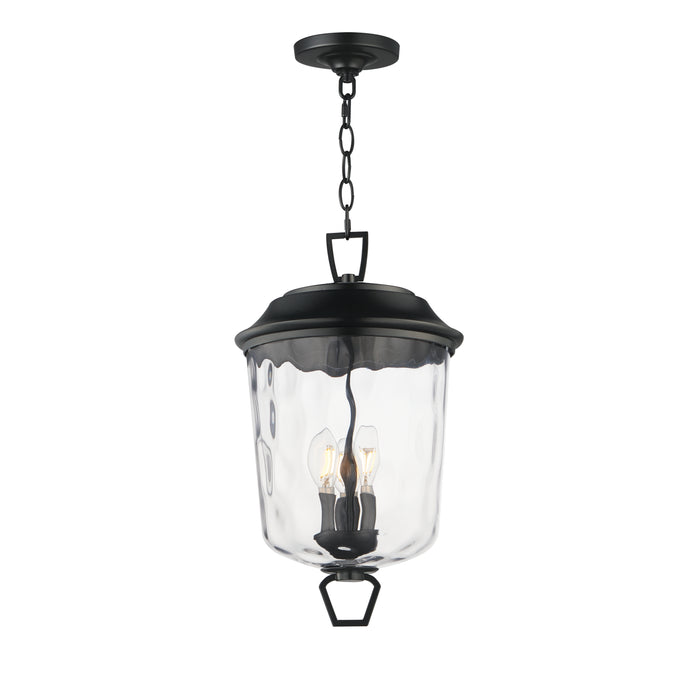 Prescott Three Light Outdoor Pendant in Dark Bronze