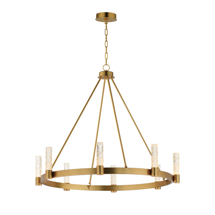 Duchess LED Chandelier in Natural Aged Brass