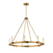 Duchess LED Chandelier in Natural Aged Brass