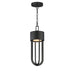 Quayside VX LED Outdoor Pendant in Black