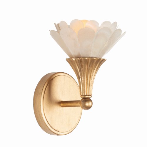 Flora 9" Wall Sconce in Modern Gold