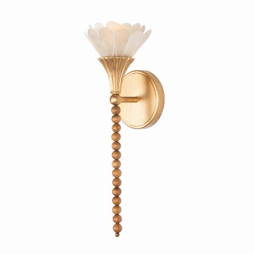 Flora 18" Wall Sconce in Modern Gold