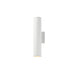 Caldera LED Outdoor Wall Sconce in White