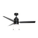 Falcon - Pull 52"Ceiling Fan in Black