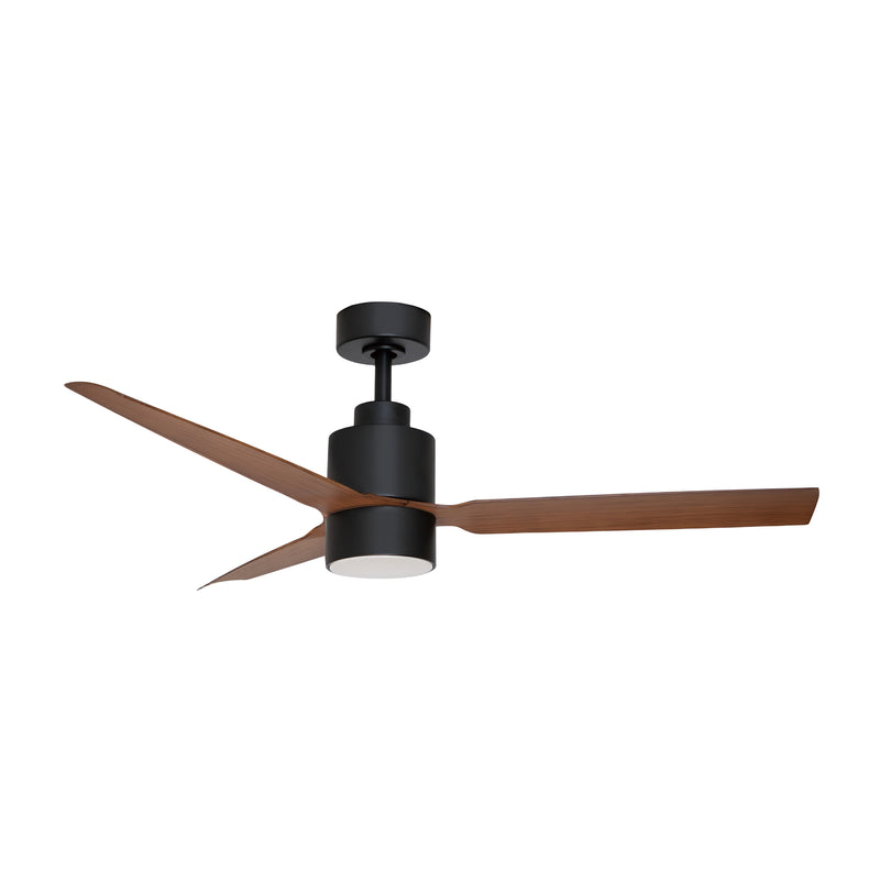 Falcon 52"Ceiling Fan in Black / Walnut