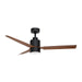 Falcon - Wet 52"Ceiling Fan in Black / Walnut