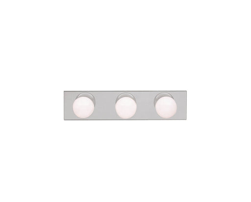 3-Light 18" Linear Bath Vanity Light in Brushed Nickel