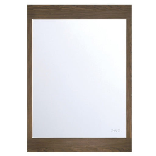 Mogano 30" x 42" LED Vanity Mirror in Dark Walnut