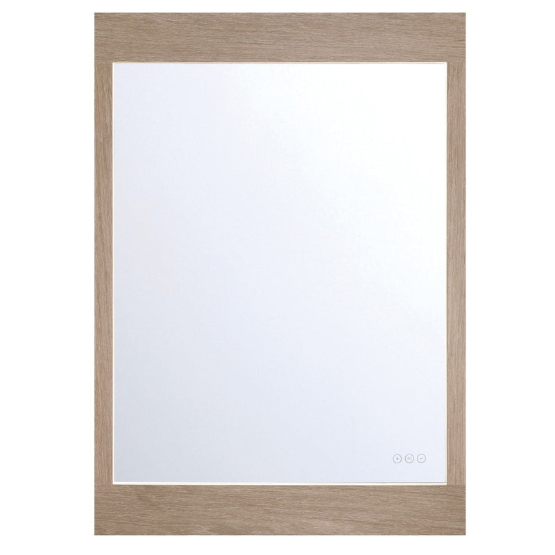 Mogano 30" x 42" LED Vanity Mirror in White Oak