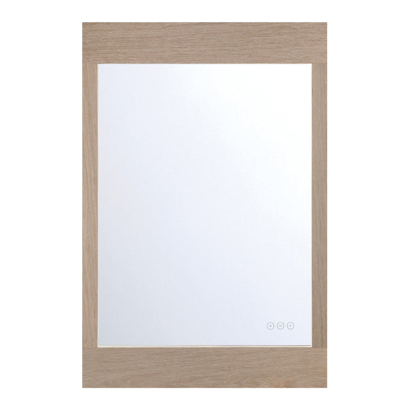 Mogano 24" x 36" LED Vanity Mirror in White Oak