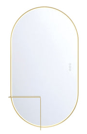 Linden 24" x 42" LED Vanity Mirror in Gold