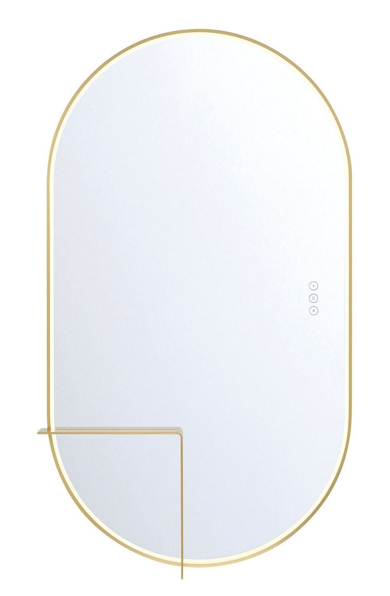 Linden 24" x 42" LED Vanity Mirror in Gold