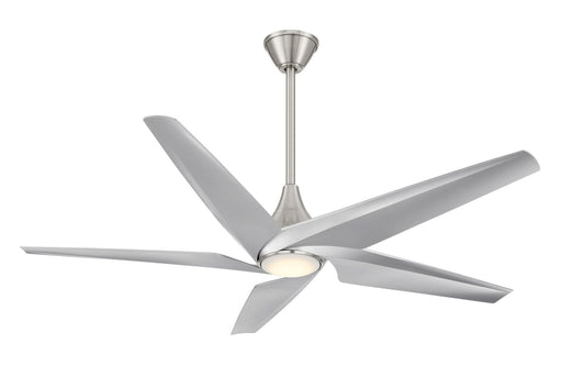 Switch 60" Ceiling Fan in Brushed Nickel W/ Silver