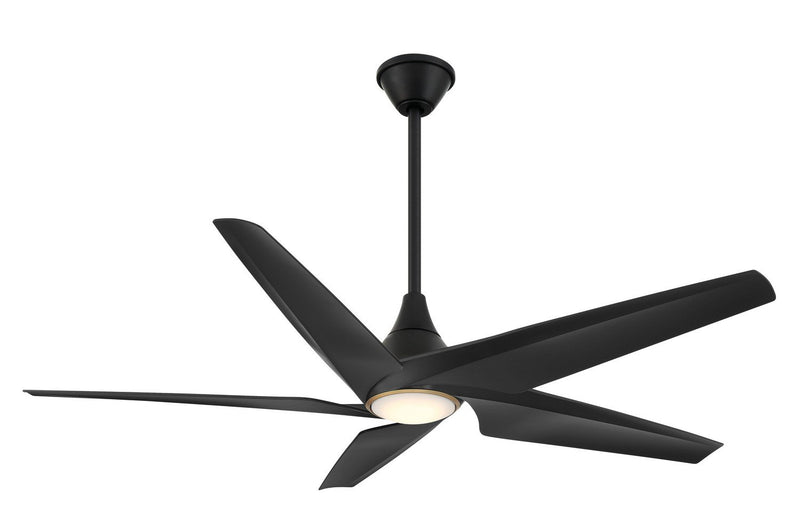 Switch 60" 5-Blade LED Ceiling Fan in Coal Black