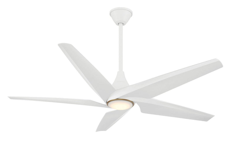 Switch 60" 5-Blade LED Ceiling Fan in Flat White