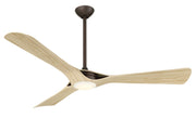 Bridge 60" LED Ceiling Fan in Dark Bronze / White Oak Finished