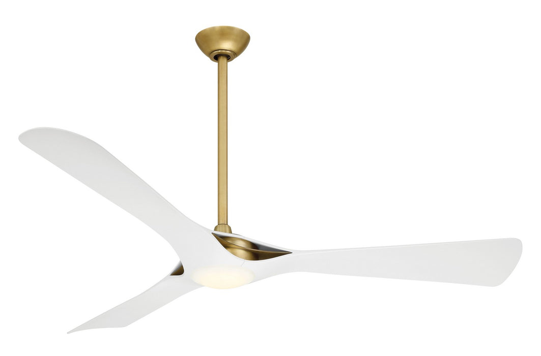 Bridge 60" Ceiling Fan in Legacy Brass W/Flat White