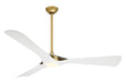 Bridge 60" Ceiling Fan in Legacy Brass W/Flat White