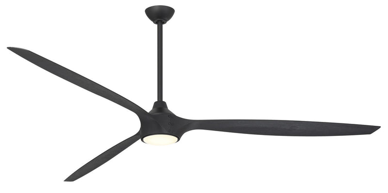 Pierce 84" LED Ceiling Fan in Coal Black / Shou Sugi Ban