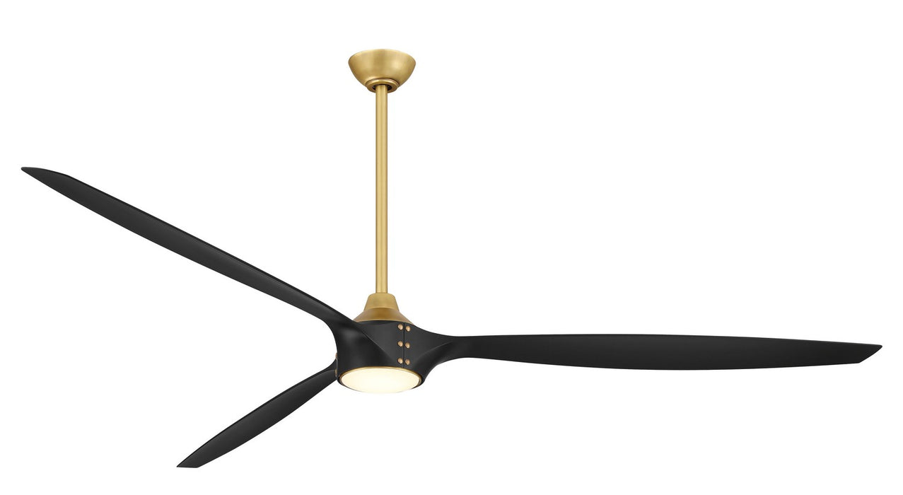 Pierce 84" Ceiling Fan in Legacy Brass W/Coal
