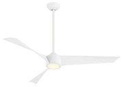 Pike 56" LED Ceiling Fan in Flat White