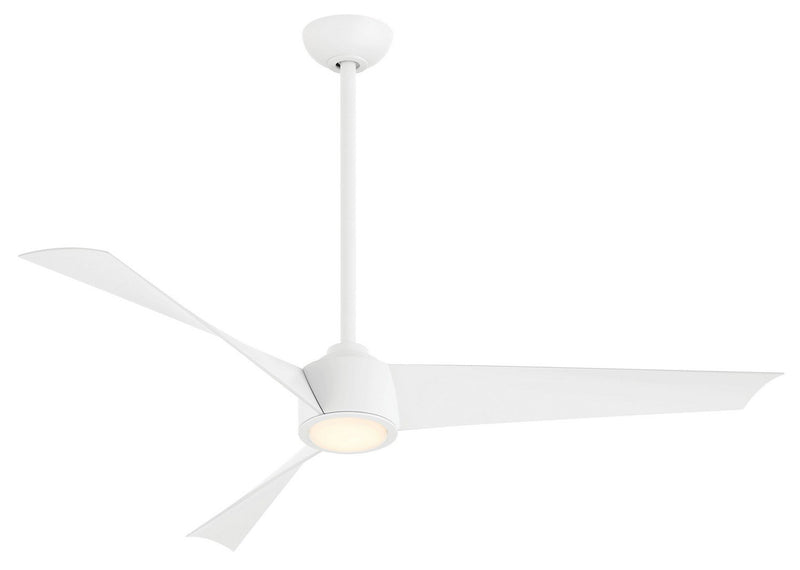 Pike 56" LED Ceiling Fan in Flat White