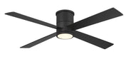 Falco 54" LED Hugger Ceiling Fan in Coal Black