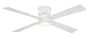 Falco 54" LED Hugger Ceiling Fan in Flat White