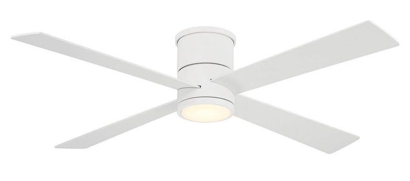 Falco 54" LED Hugger Ceiling Fan in Flat White