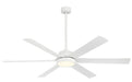 Cairo 65" Ceiling Fan in Flat White