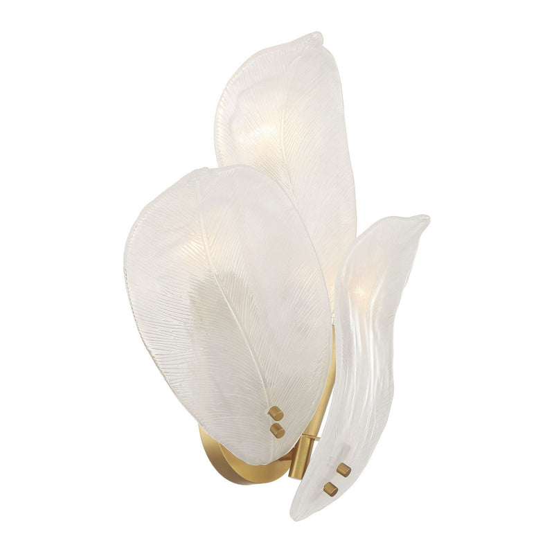 Orchid 3-Light Wall Sconce in Legacy Brass