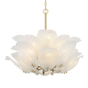 Orchid 10-Light Chandelier in Legacy Brass