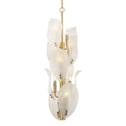 Orchid 10-Light Pendant in Legacy Brass