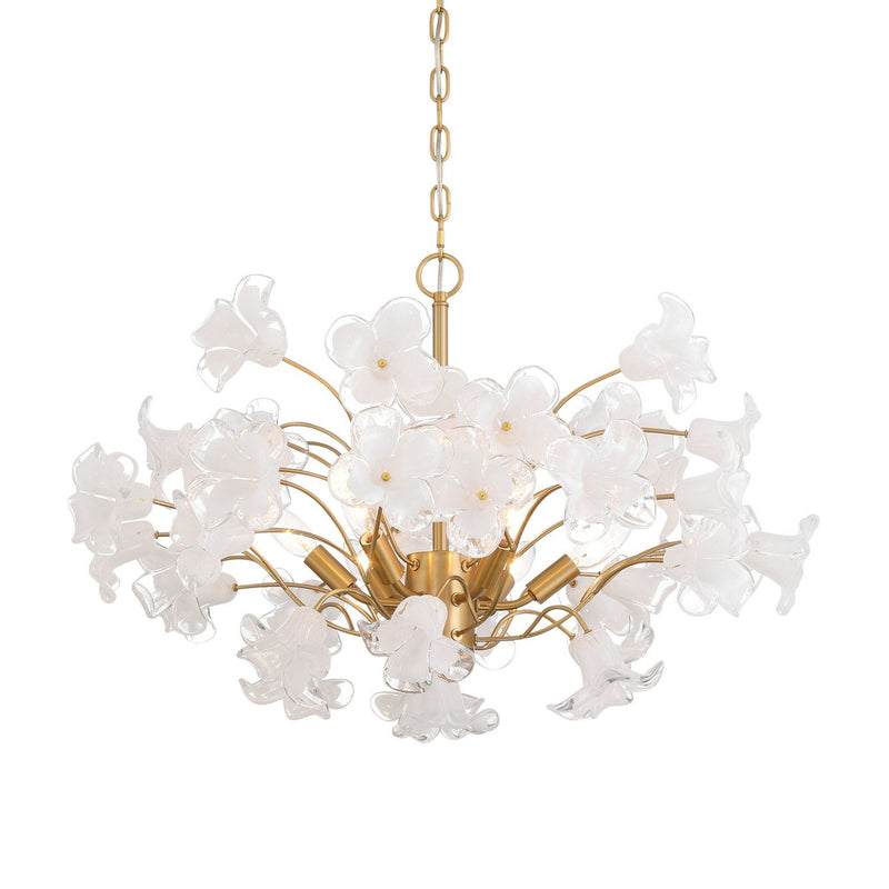 Bloome 6-Light Chandelier in Legacy Brass