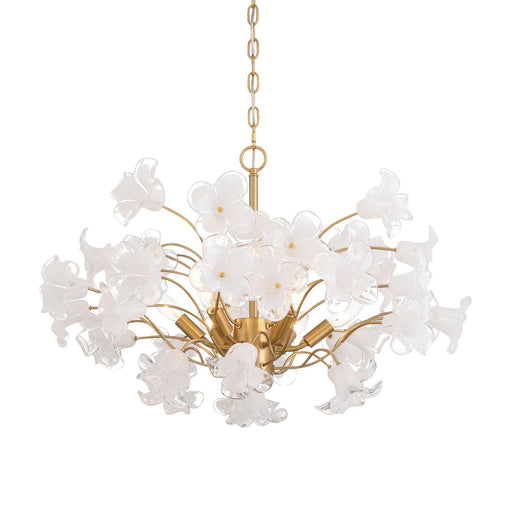 Bloome 6-Light Chandelier in Legacy Brass