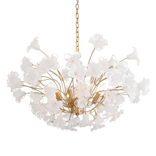 Bloome 8-Light Chandelier in Legacy Brass