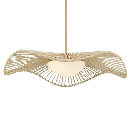 Longfield 2-Light Pendant in Legacy Brass