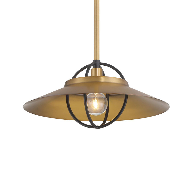 Newburie Small Pendant in Legacy Brass