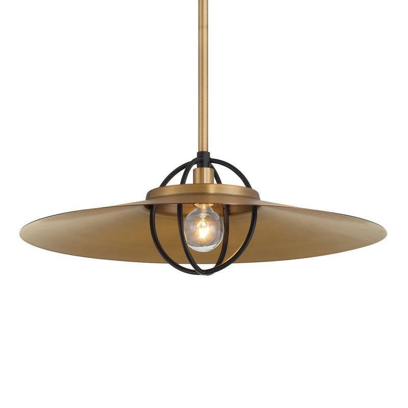 Newburie Large Pendant in Legacy Brass