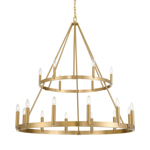 Dutton 18-Light Chandelier in Signature Brass