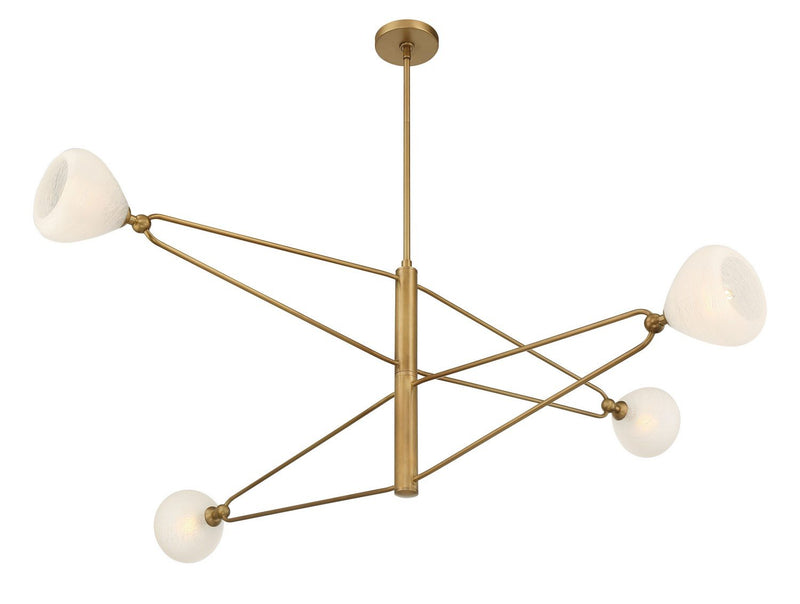 Orion 4-Light Chandelier in Legacy Brass