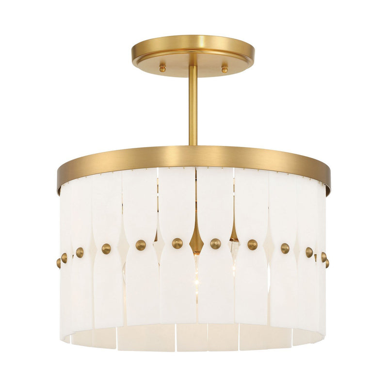 Coronelle 3-Light Convertible Chandelier in Legacy Brass
