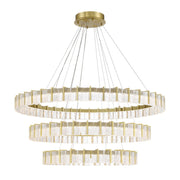 Sevryn 3-Tier LED Chandelier in Soft Brass