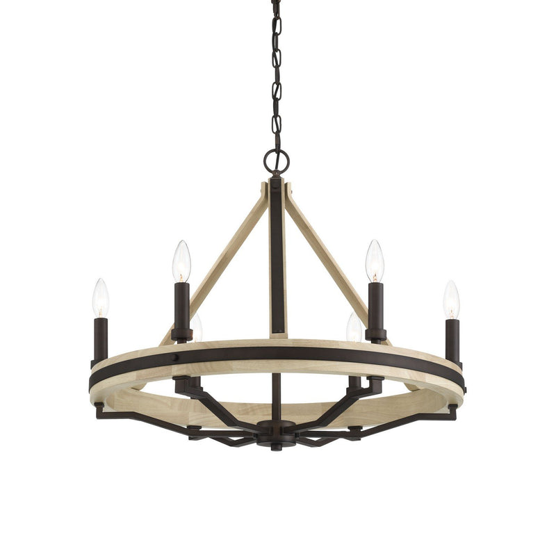 Sonoma 6-Light Chandelier in Dark Bronze